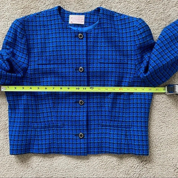 Vintage Pendleton Wool Cropped Blazer Jacket - Picture 13 of 14